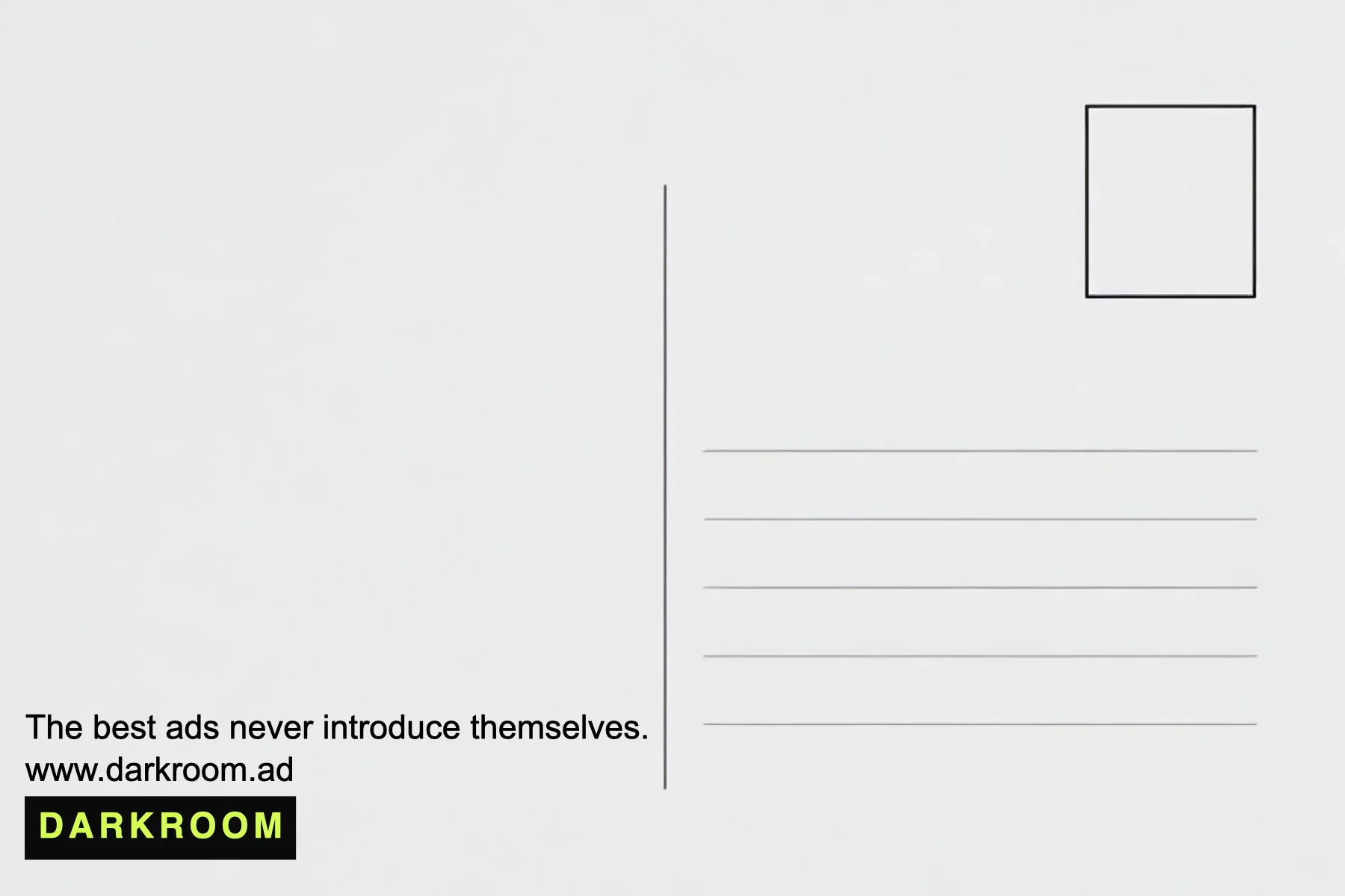 Back of TPA-005, blank card